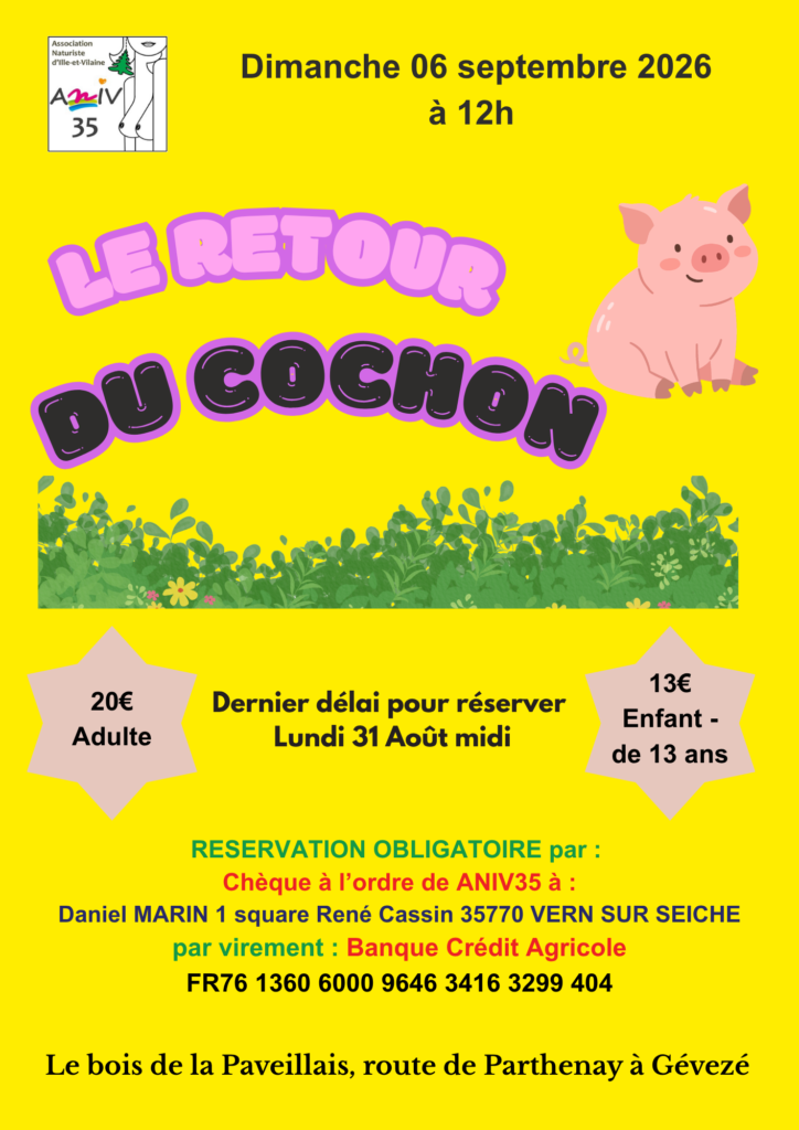 Le retour du Cochon 06 septembre 2026