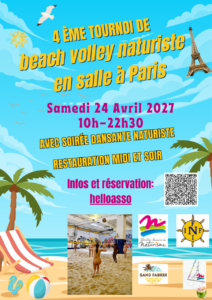 4 eme tournoi de beach volley naturiste 2027